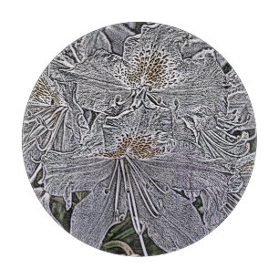 PLANCHE À DÉCOUPER RHODODENDRONS