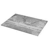 Planche À Découper Rivière occidentale en verre d'arbre d'hiver de (Coin)