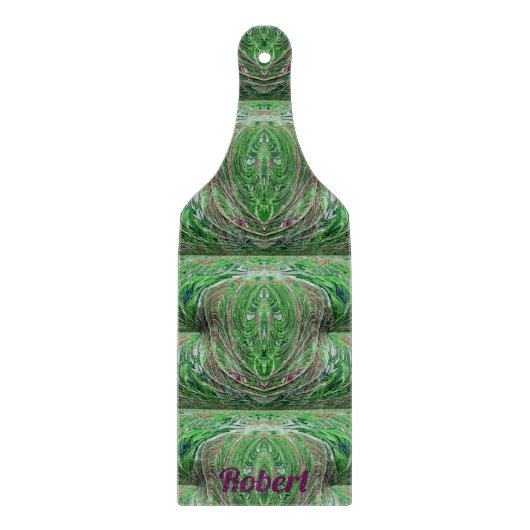 Planche À Découper ROBERT ~ TASTY! ~ Maroon vert fractal (Devant)