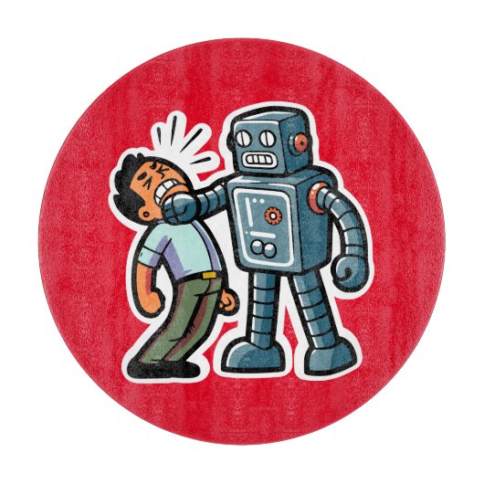 Planche À Découper Robot en colère (Devant)