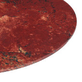 Planche À Découper Roche peinte en rouge (Coin)