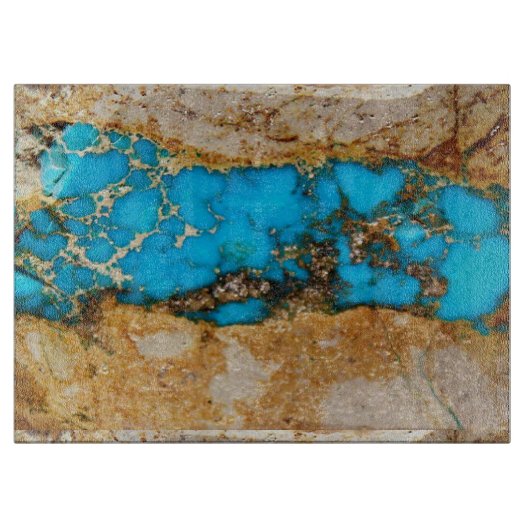 Planche À Découper Rocher Turquoise 1 (Devant)