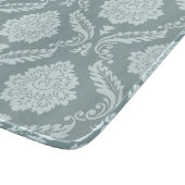 Planche À Découper Rococo Damask Pattern Duck Egg Blue+Teal (Coin)