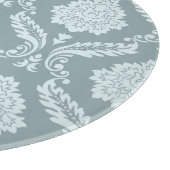 Planche À Découper Rococo Damask Pattern Duck Egg Blue+Teal (Coin)