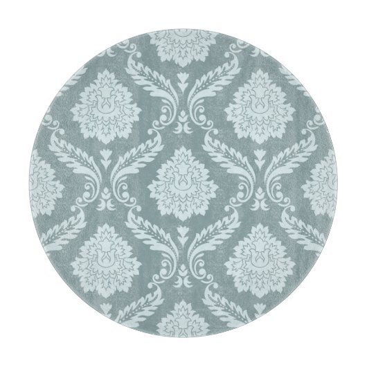 Planche À Découper Rococo Damask Pattern Duck Egg Blue+Teal (Devant)
