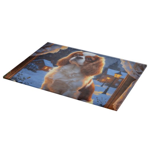 Planche À Découper Roi Cavalier avec lumières de Noël (Coin)