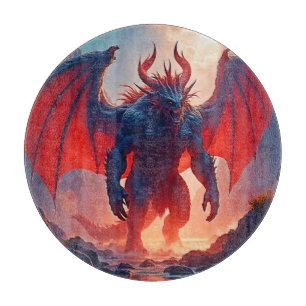 Planche À Découper Roi Démon : Art de l'Ombre du Dragon Éternel