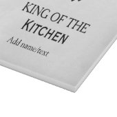 Planche À Découper Roi du chef de cuisine ajouter un nom couronne ha (Coin)