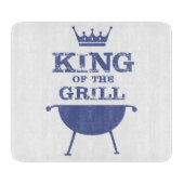 Planche À Découper Roi Du Grill, Bleu (Devant)