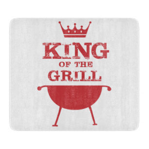 Planche À Découper Roi Du Grill, Rouge