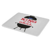 Planche À Découper Roi Du Grill, Rouge Couronne Bleue (Coin)