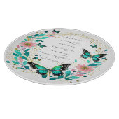 Planche À Découper Romains 8:28 Fleurs et papillons (Coin)