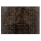 Planche À Découper Romance en bronze de minuit | Satiny Grunge Damask (Devant)