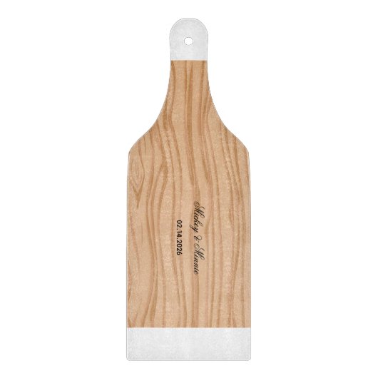 Planche À Découper Romantic Couple Name Engraved Cutting Board (Devant)