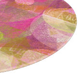 planche à découper ronde de maisons heureuses (Coin)