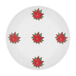 Planche à découper ronde pour gâteau de Noël