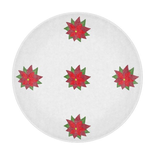 Planche à découper ronde pour gâteau de Noël (Devant)