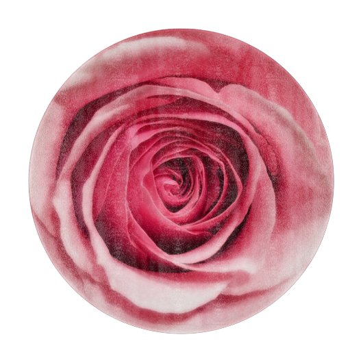 Planche à découper ronde rose (Devant)