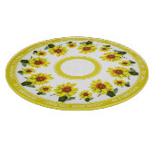 Planche à découper ronde Tournesol (Coin)