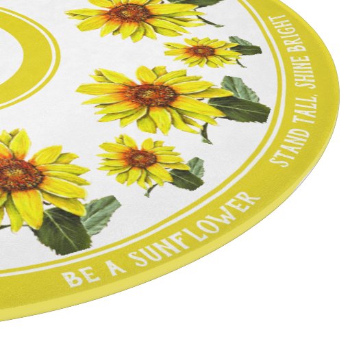 Planche à découper ronde Tournesol (Coin)