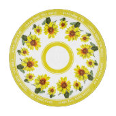 Planche à découper ronde Tournesol (Devant)