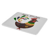 Planche À Découper "Rooster" Art folklorique Style personnalisé (Coin)