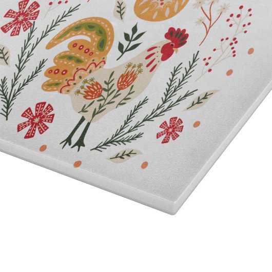 Planche À Découper Rooster d'art populaire (Coin)