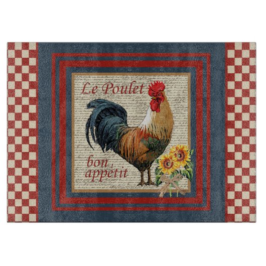 Planche À Découper Rooster-Le Poulet (Devant)