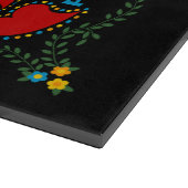 Planche À Découper Rooster portugais de la chance en vert (Coin)