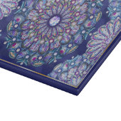 Planche À Découper Rosace bleue (Coin)