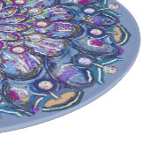 Planche À Découper Rosace bleue (Coin)