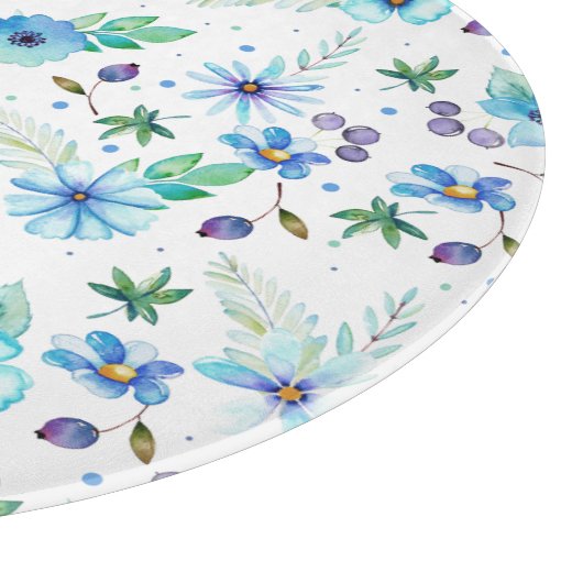 Planche À Découper Rose bleu (Coin)