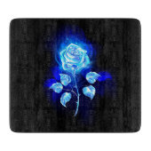 Planche À Découper Rose bleu brûlant (Devant)