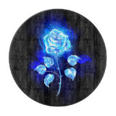 Planche À Découper Rose bleu brûlant (Devant)