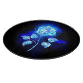 Planche À Découper Rose bleue brûlante (Coin)