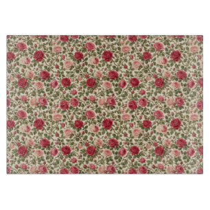 Planche À Découper Rose Classique Romantique Art Vigne