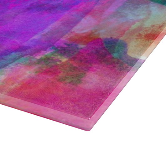 Planche À Découper Rose d'art, bleu, arrière - plan rouge de texture (Coin)