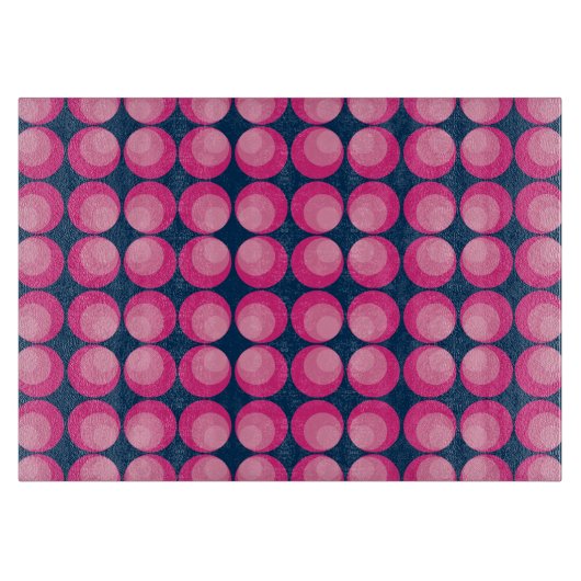 Planche À Découper Rose de cercles de conseil de taille du verre (Devant)