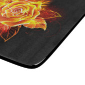 Planche À Découper Rose de feu en fleurs (Coin)