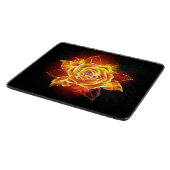 Planche À Découper Rose de feu en fleurs (Coin)