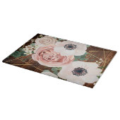 Planche À Découper Rose de jardin géométrique de coupe de verre perso (Coin)