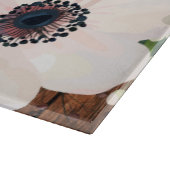 Planche À Découper Rose de jardin géométrique de coupe de verre perso (Coin)