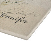 Planche À Découper Rose de rose personnalisable (Coin)