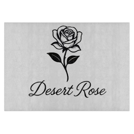 Planche À Découper Rose du désert (Devant)