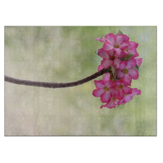 Planche À Découper Rose du désert en rose (Devant)