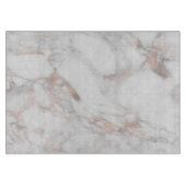 Planche À Découper Rose élégant  or Modèle Marbre blanc tendance (Devant)