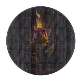 Planche À Découper rose en feu (Devant)