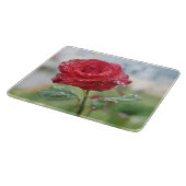 Planche À Découper Rose en gouttes de pluie (Coin)