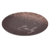 Planche À Découper Rose en terre cuite or bleu Parties scintillant ro (Coin)