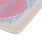 Planche À Découper Rose et bleu personnalisés (Coin)